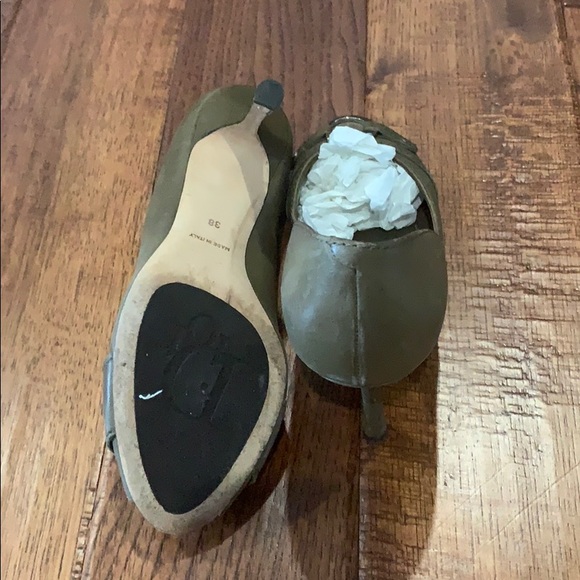 DIOR GREEN/GREY HEALS SIZE 38 - Picture 5 of 6